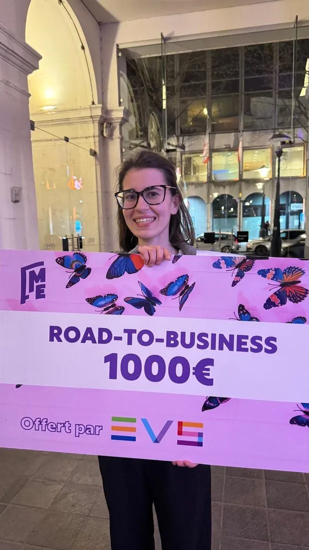 Chelsy Fontana reçoit le prix EVS Road-to-Business